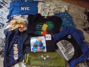 Ubrania 146-152 dla chlopca i kurtki zimowe