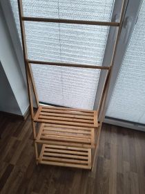 Stojak wieszak półka regał szafka bambusowy nowy...