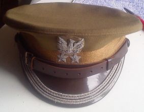 Mundur wojskowy z czasu LWP ppłk z czapką