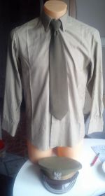 Mundur wojskowy z czasu LWP ppłk z czapką