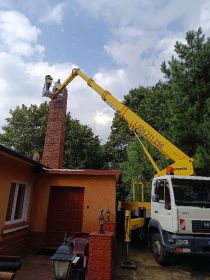 Usługi podnośnikiem koszowym 24m. Wynajem podnośnika...