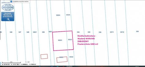 Działki na sprzedaż KRWONY gm. Brudzew