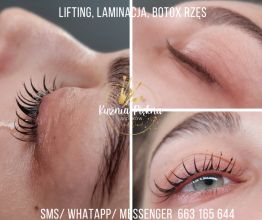 Makijaż, henna pudrowa, laminacja i przedłużanie rzęs !