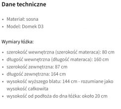 Sprzedam łóżko domek dziecięcy