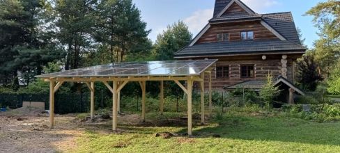 Wiata fotowoltaiczna 9,9 kwp z magazynem 10 kwh