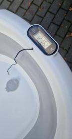 Wanienka ze stojakiem i termometrem