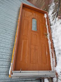 Drzwi zewnętrzne wejsciowe 100 x 210 z ościeżnicą...