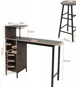 Stol z zestawem hookerów nowy