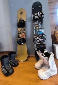 Deska snowboardowa, wiązania, buty cały zestaw