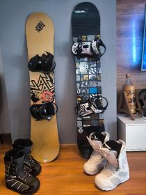 Deska snowboardowa, wiązania, buty cały zestaw