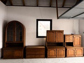 Zestaw mebli dębowych