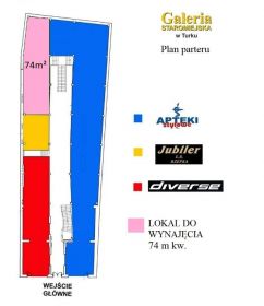 Do wynajęcia lokal 74m² , handlowe centrum miasta