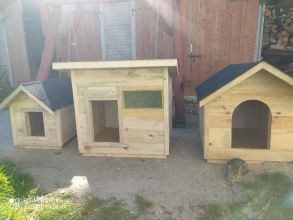 Budy dla piesków różne wymiary ocieplane kryte gątami