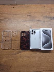 Iphone 15 pro white titanum 128gb 89%