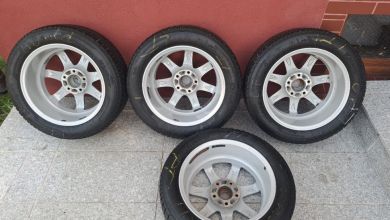 Opony zimowe 205/55/R16 na felgach aluminiowych