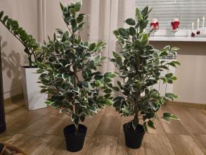 Sprzedam sztuczne kwiaty w donicy.