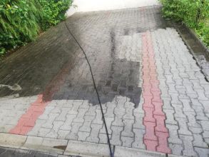 Mycie kostki brukowej