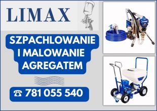 Szpachlowanie - gładzie maszynowe - malowanie agregatem