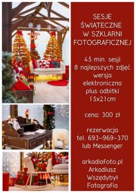 Sesja świąteczna - szklarnia fotograficzna