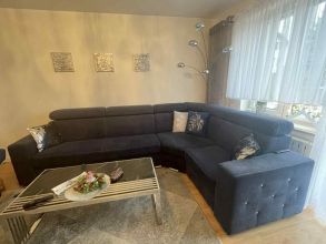 Kanapa narożnikowa + pufa