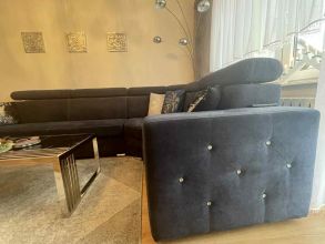 Kanapa narożnikowa + pufa