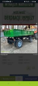 Przyczepa wywrotka d 47,zarejestrowana