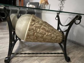 Ława Szklana Stelaż metalowy Stół