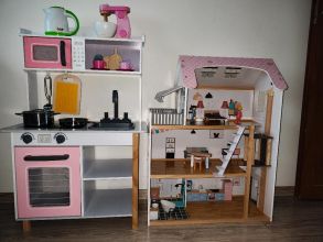 Domek dla lalek + kuchnia