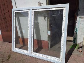 Okno biale 2 skrzydlowe 1465*1765mm