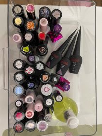 Zestaw do robienia paznokci manicure żel hybryda