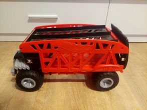 Hot wheels organizer monster truck