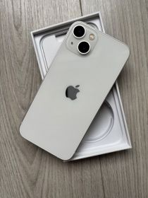 Iphone 13 biały, 128gb, 85%, 4 etui, szkło