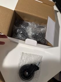 Kółka kauczukowe do foteli zestaw 5 szt nowe