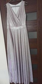 Sukienka brokatowa długa 38-40