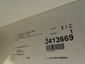 Narożnik z funkcją spania Cornet II Lux Black Red White