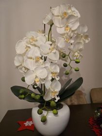 Sztuczny storczyk jak żywy.