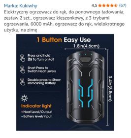 Sprzedam ogrzewacz do rąk