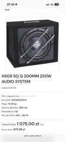 Subwoofer hx series 8 cali