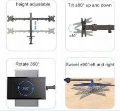 Uchwyt monitora podwójny SUPTEK Nowy MD9442