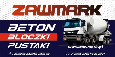 ZAWMARK beton towarowy, posadzkowy, specjalny, podsypki