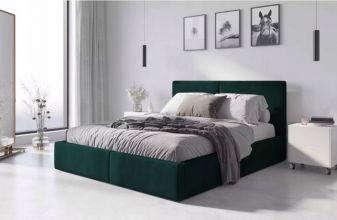 Łóżko 160x200 Tapicerowane Hilton stelaż podnoszony