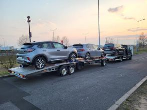 Transport samochodów osobowych i dostawczych itp.