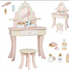 Drewniana toaletka dla dziewczynki