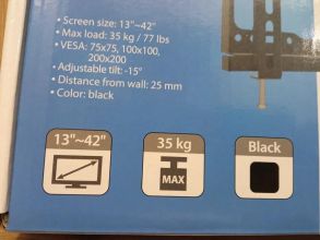 Uchwyt wieszak do TV lub monitora 13-42 cali uchylny NOWY