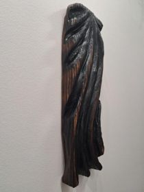 Płaskorzeźba z drewna