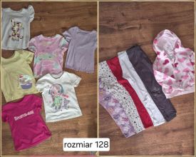 Ubrania dziewczynka rozmiar 128