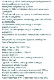 Hulajnoga elektryczna denver