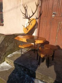 Stolik plus taboret 2x