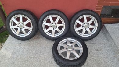 Opony zimowe 205/55/R16 na felgach aluminiowych