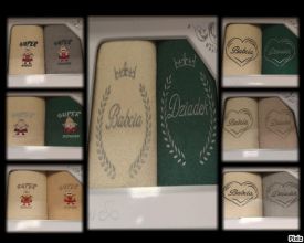 Ręczniki haftowane z motywami 